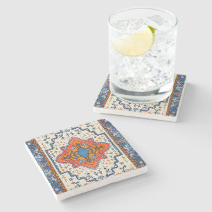 Sands of Time: erfgoed Boho Marokkaanse kunst Stenen Onderzetter