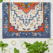 Sands of Time: erfgoed Boho Marokkaanse kunst Theedoek (Gevouwen)