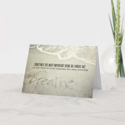 SANDSCRIPT-Wenskaart Bedankkaart (Voorkant)