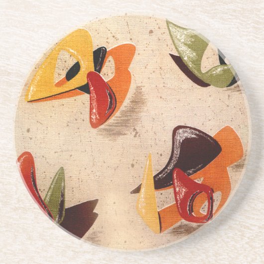 SandsteenOnderzetter : AMOEBA 1 - KOPER KETTLE Zandsteen Onderzetter (Voorkant)