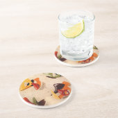 SandsteenOnderzetter : AMOEBA 1 - KOPER KETTLE Zandsteen Onderzetter (Zijkant)