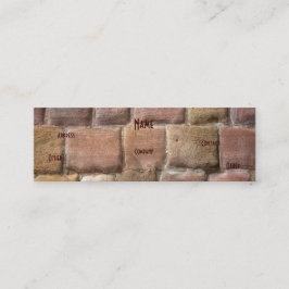 Sandstone, architect mini visitekaartje