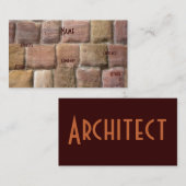 Sandstone, architect visitekaartje (Voorkant / Achterkant)