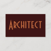 Sandstone, architect visitekaartje (Achterkant)