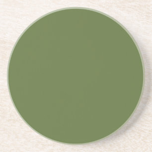 Sandstone Drink Onderzetter - Donkerolive Green