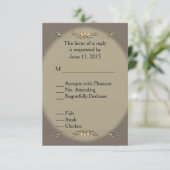 Sandstone et Gold Menu RSVP (Debout devant)