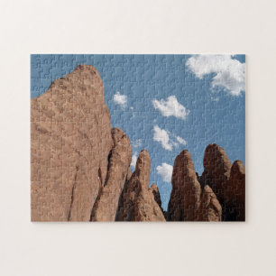 Sandstone Fins Utah Desert Foto Legpuzzel