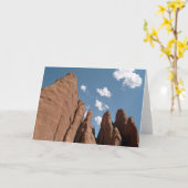 Sandstone Fins Utah Desert Photo Kaart (Gele Bloem)