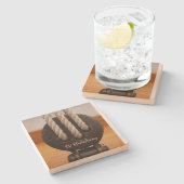 Sandstone Onderzetter Aangepaste standaard (Zijkant)