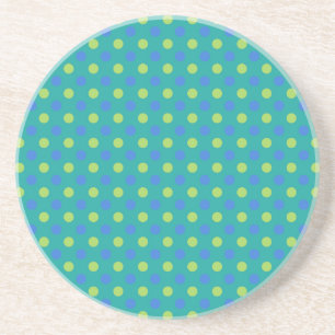 Sandstone-Onderzetter: Blue Moons Polka Dots Patte Zandsteen Onderzetter