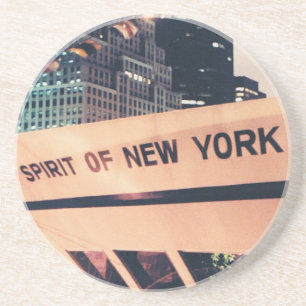 Sandstone Onderzetter met Spirit van New York