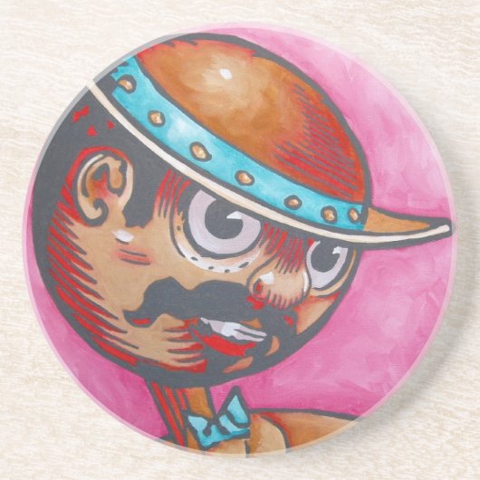 Sandstone Onderzetter - Tik-Tok (Voorkant)