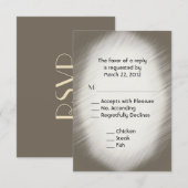 Sandstone RSVP avec menu (Devant / Derrière)