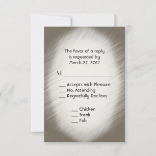 Sandstone RSVP avec menu