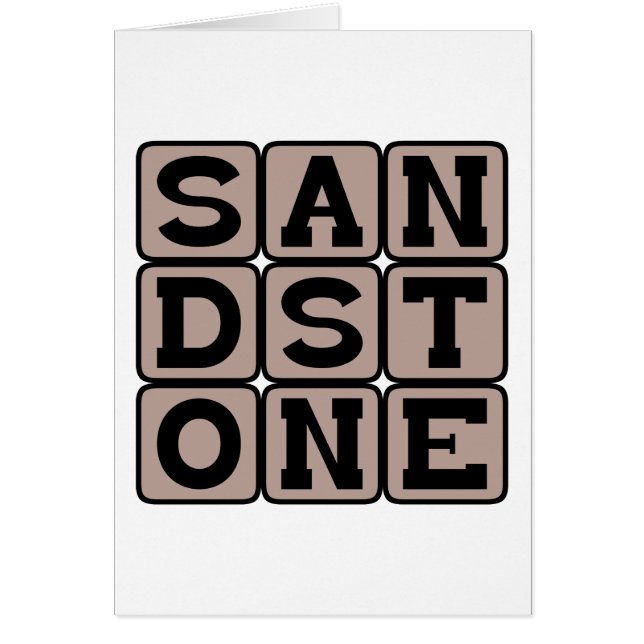 Sandstone, Sedimentary Rock (Voorkant)