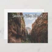 Sandstone Valley Alberta Canada Briefkaart (Voorkant / Achterkant)