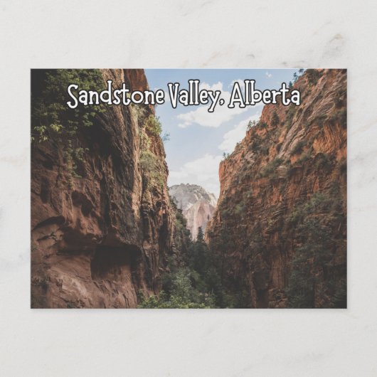 Sandstone Valley Alberta Canada Briefkaart (Voorkant)