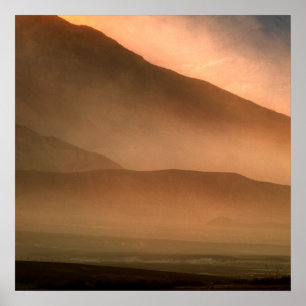 Sandstorm bij Mesvrij Sand Dunes, Sunset Poster