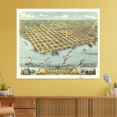 Sandusky, Ohio (1870) Canvas Afdruk (Insitu (Woonkamer))