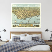 Sandusky, Ohio (1870) Canvas Afdruk (Insitu (Slaapkamer))