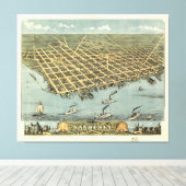 Sandusky, Ohio (1870) Canvas Afdruk (Insitu (Houten vloer))