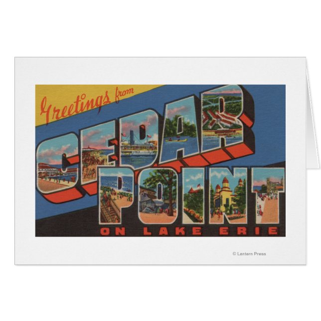 Sandusky, Ohio - Lac Érié - Cedar Point (Devant horizontal)