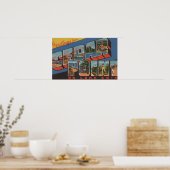 Sandusky, Ohio - Lake Erie - Cedar Point Poster (Keuken)