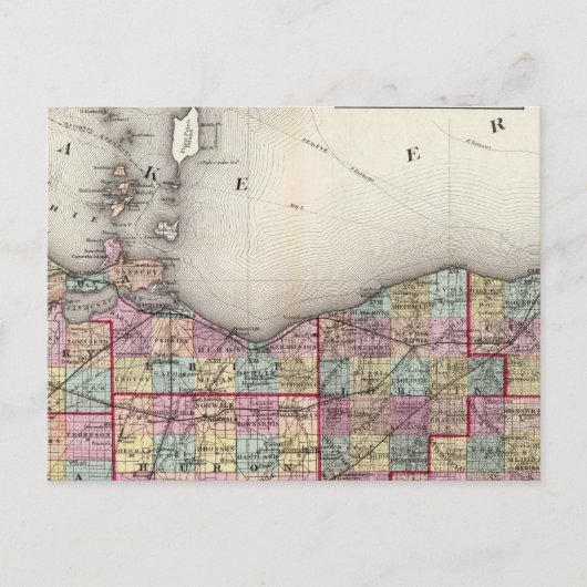 Sandusky, Seneca en Summit County's Briefkaart (Voorkant)