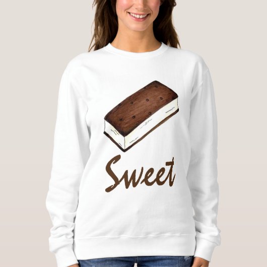 Sandwich à la crème glacée sucrée Sweatshirt (Devant)