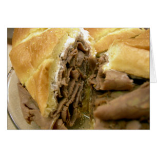Sandwich au boeuf rôti au fromage de chèvre crémeu