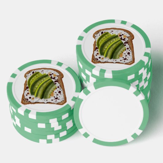 Sandwich avocado poker chips (Opstapeling)