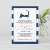 Sandwich Cape Cod Map met hart | Weddenschap Kaart (Staand voorkant)