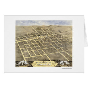 Sandwich, carte panoramique de l'IL - 1869