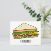 Sandwich-cartoon Briefkaart (Staand voorkant)