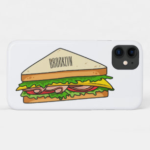 Sandwich-cartoon iPhone 11 Hoesje
