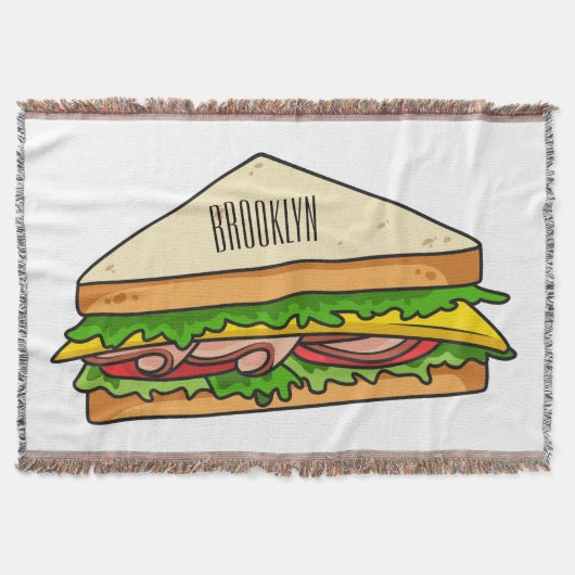 Sandwich-cartoon Deken (Voorkant)
