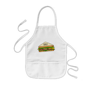 Sandwich-cartoon Kinder Schort