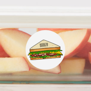 Sandwich-cartoon Labels
