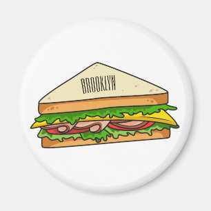 Sandwich-cartoon Magneet