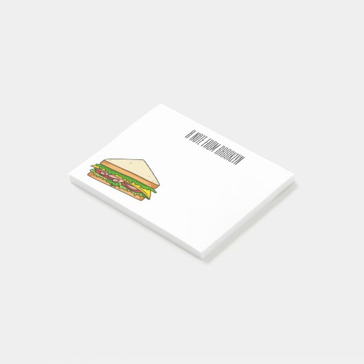 Sandwich-cartoon Post-it® Notes (Schuin)