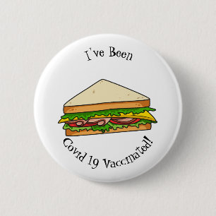 Sandwich-cartoon Ronde Button 5,7 Cm