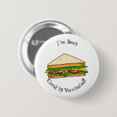 Sandwich-cartoon Ronde Button 5,7 Cm (Voorkant /achterkant)