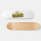 Sandwich-cartoon Skateboard (Horizontaal)