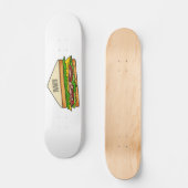 Sandwich-cartoon Skateboard (Voorkant)