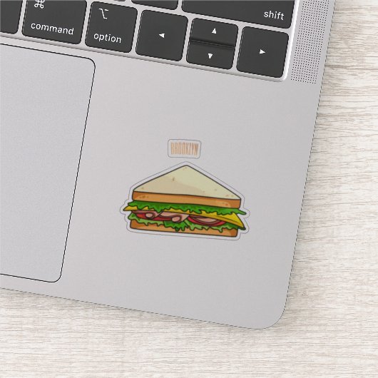Sandwich-cartoon Sticker (Detail)