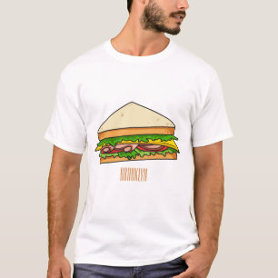 Sandwich-cartoon T-shirt