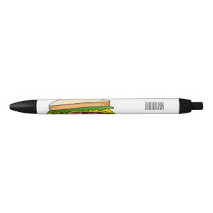 Sandwich-cartoon Zwarte Inkt Pen