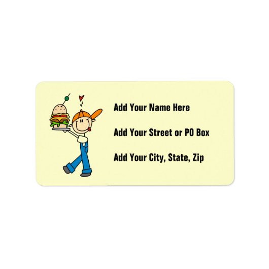 Sandwich Connoisseur Stick Figuur Etiket (Voorkant)