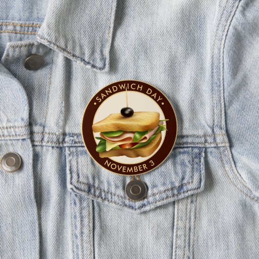 Sandwich Day Ronde Button 7,6 Cm (In situ)