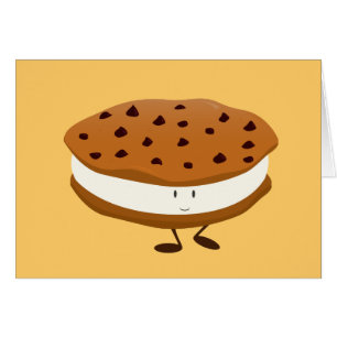 Sandwich de sourire à gâteau aux pépites de
